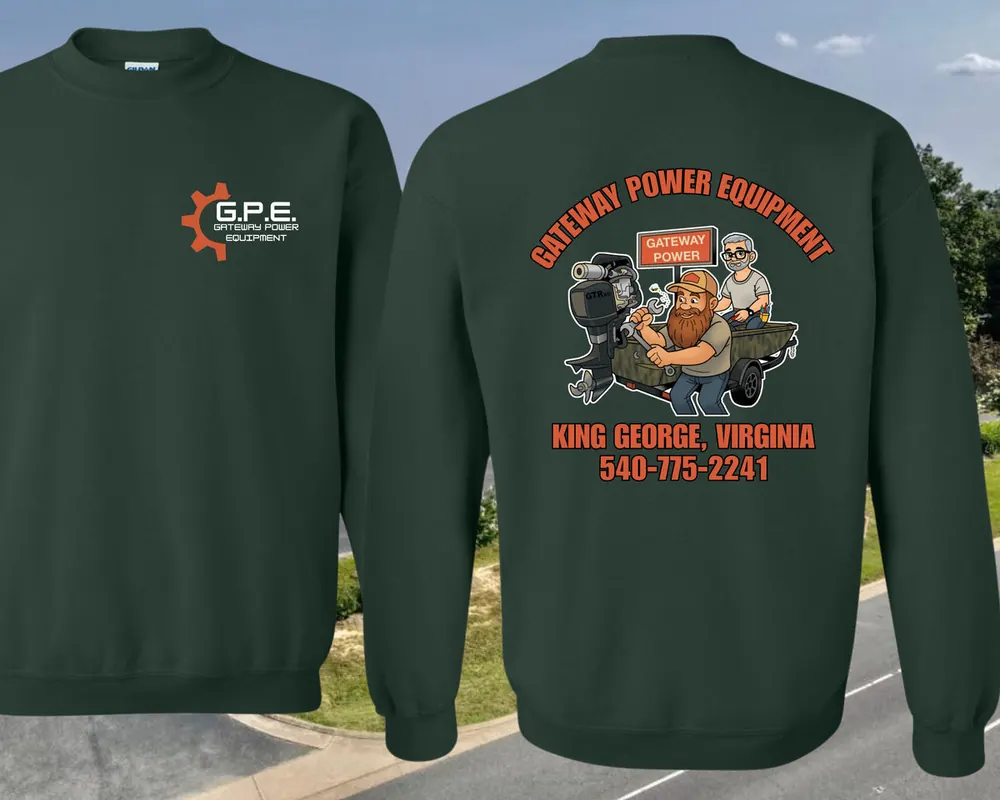 Gateway Power Equipment branded crewneck sweatshirt